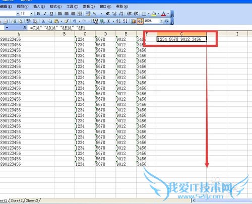 excel单元格中数字每四个数用空格间隔显示