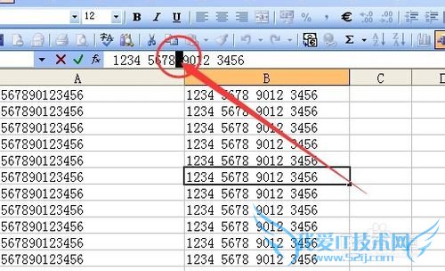 excel单元格中数字每四个数用空格间隔显示