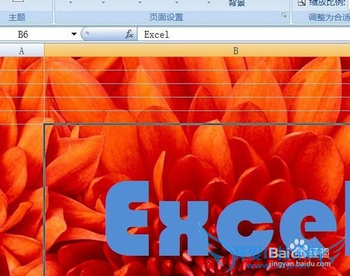 照相法给Excel添加可打印图片背景