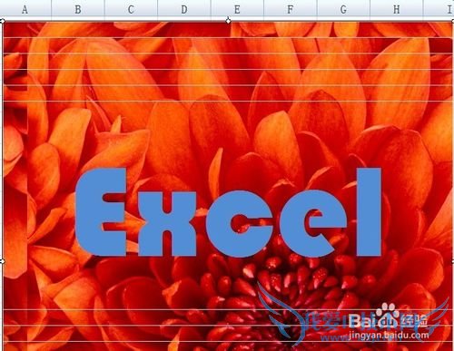 照相法给Excel添加可打印图片背景