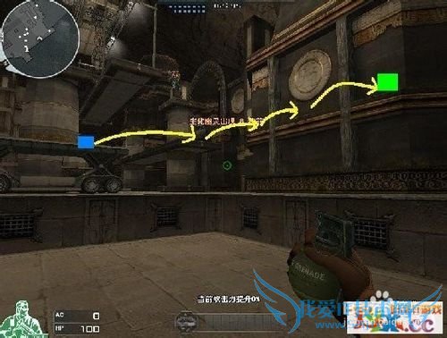 穿越火线生化金字塔跑酷路线