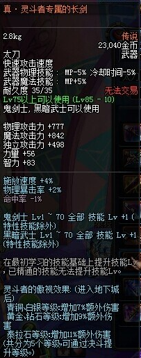 DNF剑魂太刀排行榜。