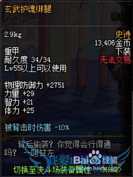 DNF玄武护魂套装