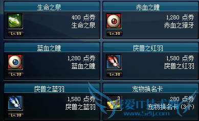 DNF紫色宠物装备