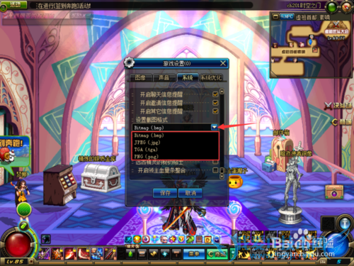 dnf怎么设置截图和录制视频的格式