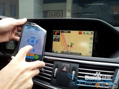 奔驰E系手机WIFI连接汽车影音导航光纤传输系统