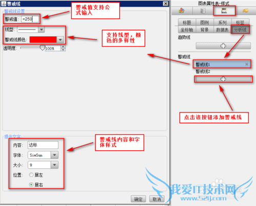 网页报表FineReport中报表如何添加警戒线