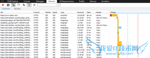 怎样在IE11里查看网页http请求