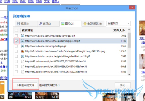 资源嗅探器教你快速下载网页图片视频等文件