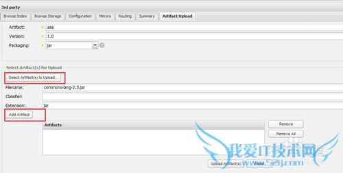 如何通过网页方式将jar包上传到nexus?