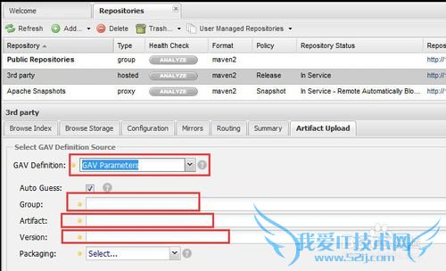 如何通过网页方式将jar包上传到nexus?