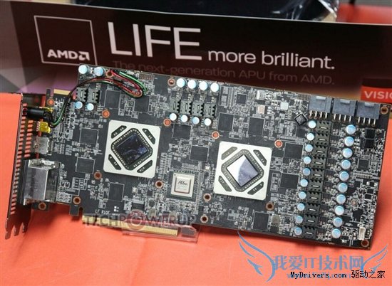 迪兰摆出DX11嵌入式A卡 双芯HD7970拆解