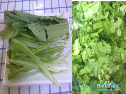 油麦菜烩豆腐的作法