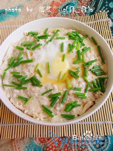【美味】肉末豆腐蒸蛋