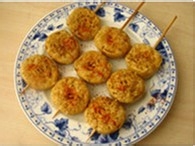 高蛋白小吃——香煎豆腐圈