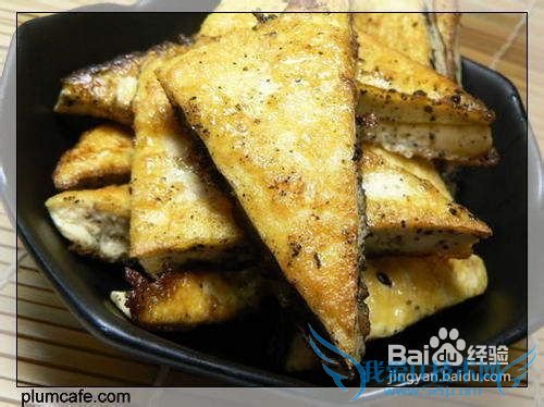 芝麻蛋煎豆腐的做法