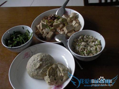 清口的小葱拌豆腐