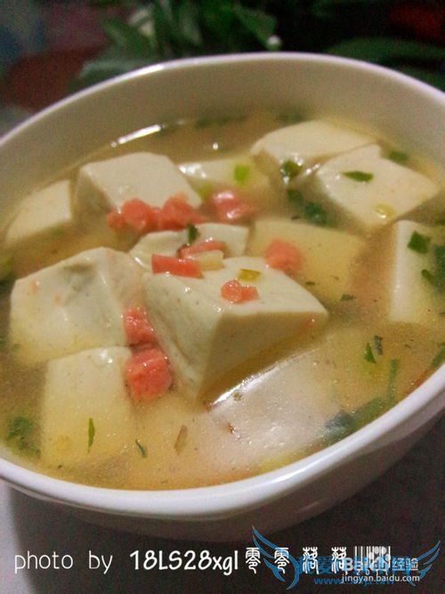 嫩滑翡翠豆腐羹