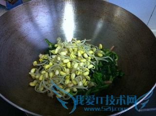 黄豆芽拌菠菜