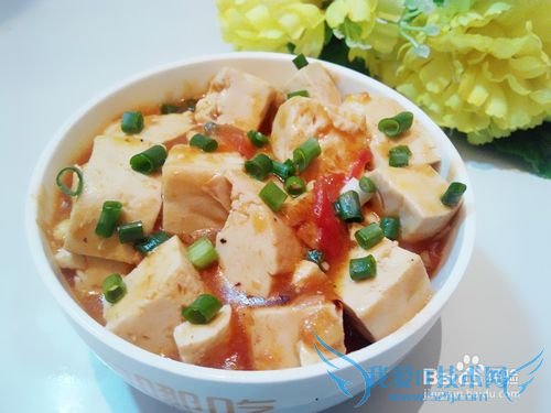 茄汁豆腐的做法。