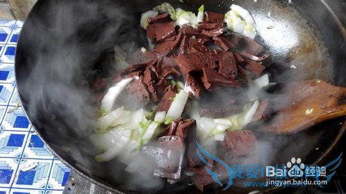 大白菜炒血豆腐