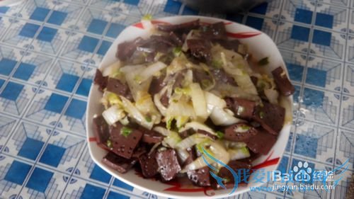 大白菜炒血豆腐