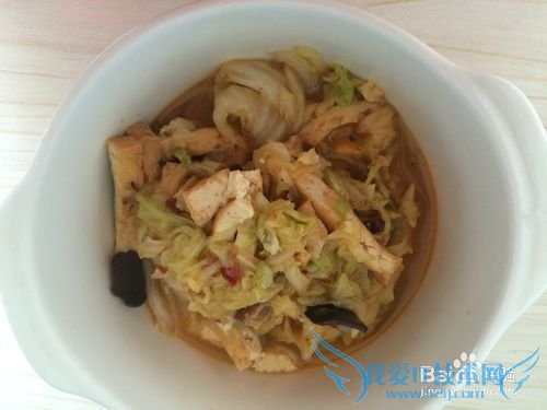白菜炖豆腐干