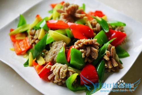 清炒贡丸花的做法