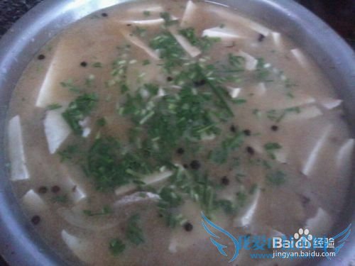 肉片豆腐汤的做法?