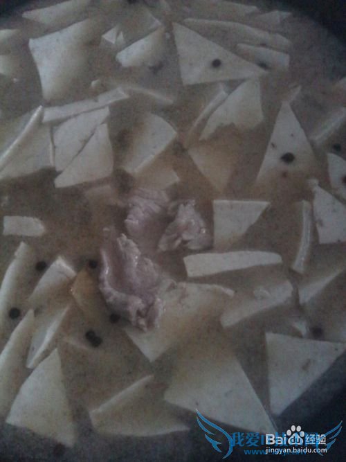 肉片豆腐汤的做法?