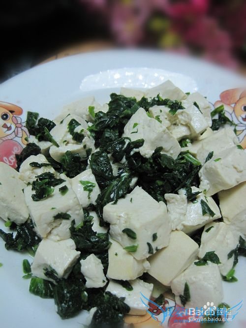 夏日降压菜——芹菜叶拌豆腐