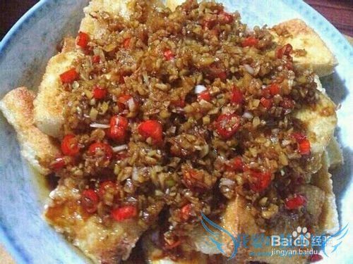 蒜蓉豆腐的做法