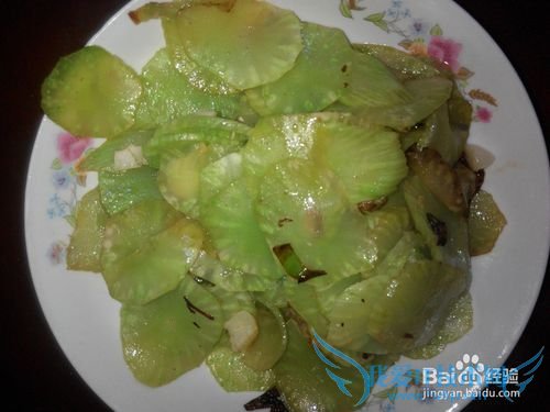 素炒蒜香青笋片