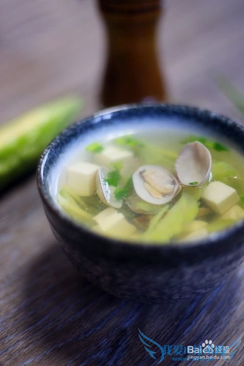 苦瓜花蛤汤的做法
