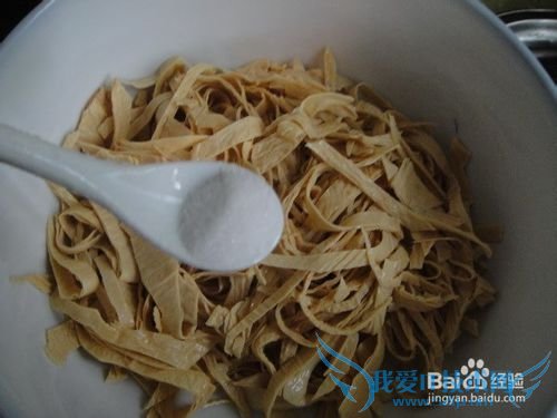 如何凉拌豆腐丝?