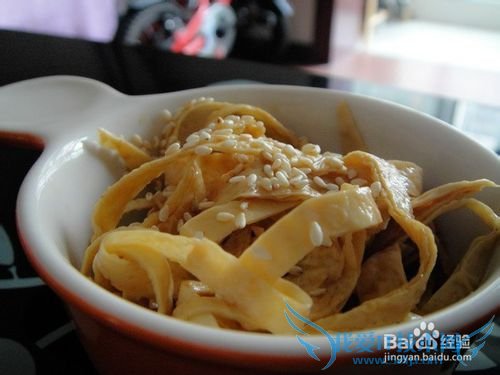 如何凉拌豆腐丝?