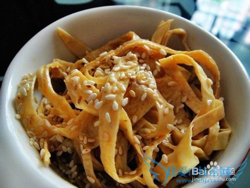 如何凉拌豆腐丝?