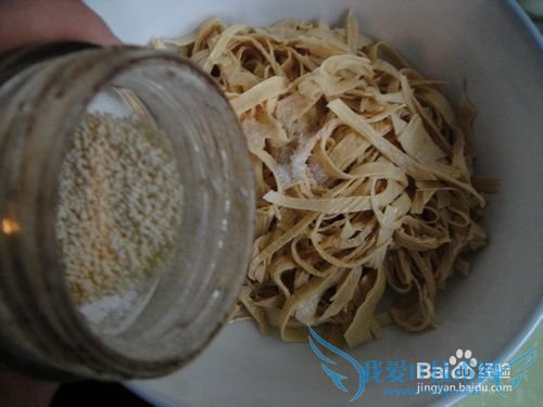 如何凉拌豆腐丝?