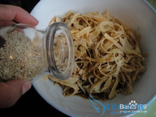 如何凉拌豆腐丝?