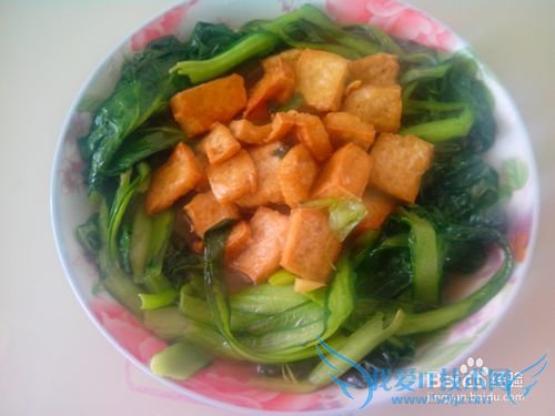 苔菜的营养价值——苔菜豆腐泡的做法