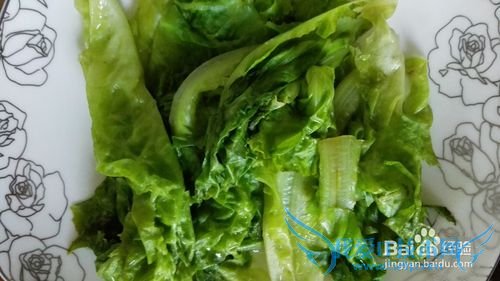 凉拌芝麻蒜蓉生菜