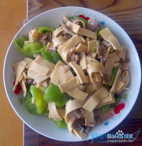 肉炒干豆腐辣椒