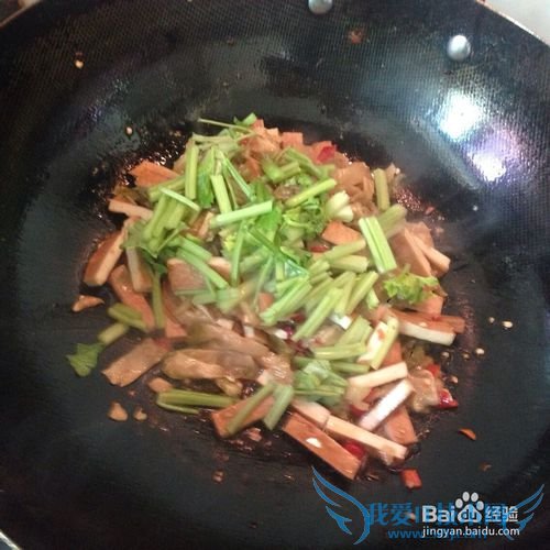 芹菜榨菜干子肉丝