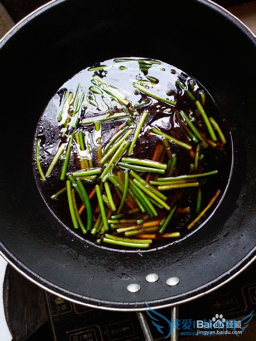 好吃的蒜苔烧豆腐