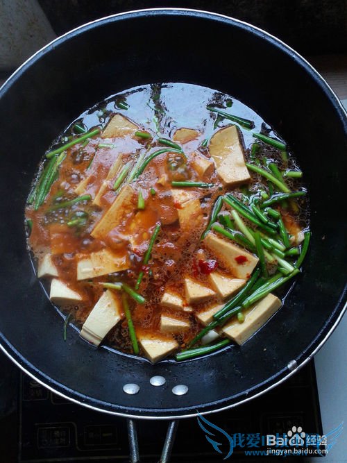 好吃的蒜苔烧豆腐