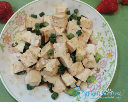 小葱拌豆腐的做法---最简单的做法
