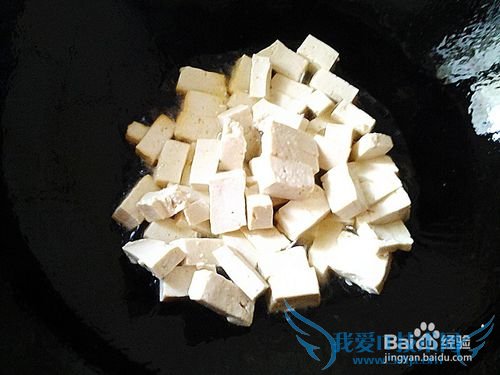 怎么做卤水豆腐炒绿叶菜