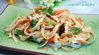 炝拌豆腐丝的最新做法