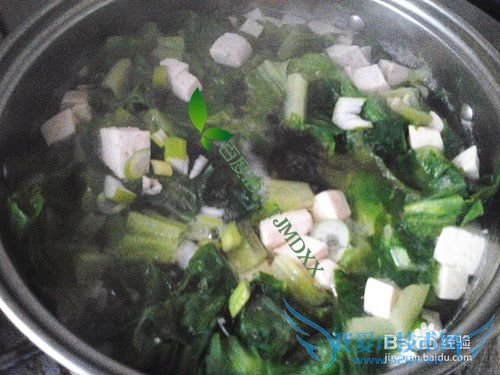 怎么做豆腐生菜葱花解腻汤