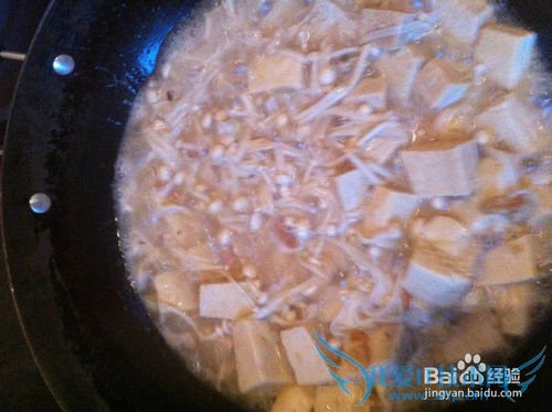 夏季养生菜——金针菇炖冻豆腐